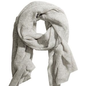 H&M Gray & Beige Mohair Scarves
